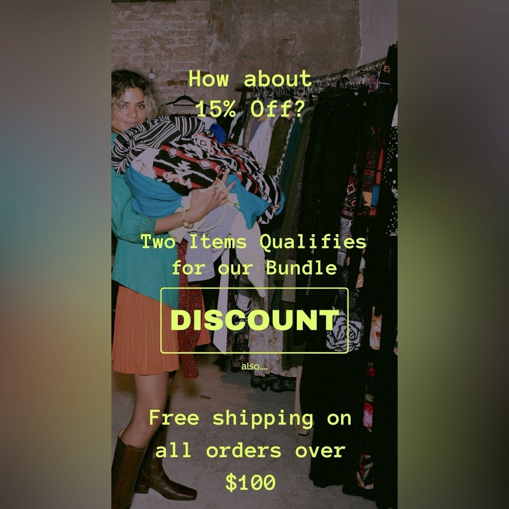 Save when you bundle! Only Two Items qualifies for 15% off.